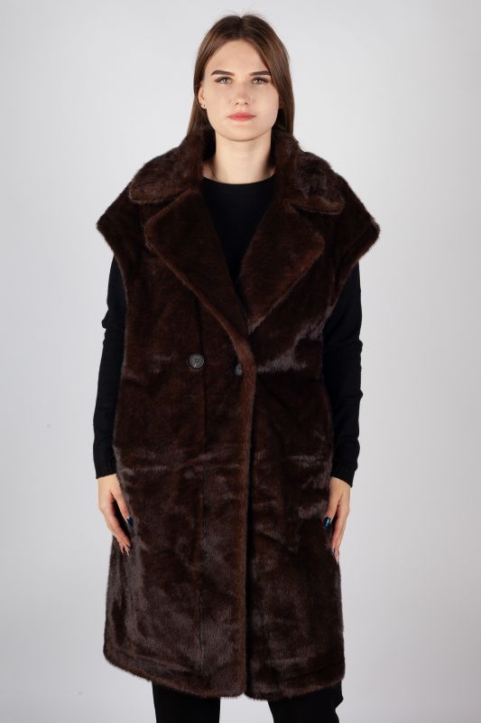 Vest FASCINATE RD9209-COFFEE