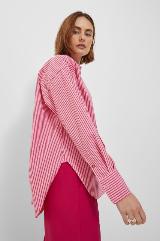 Long-sleeve shirt JJXX 12200353-Cerise-STRIPE