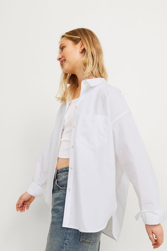 Long-sleeve shirt JJXX 12200353-White