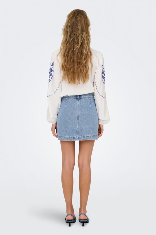 Denim skirt ONLY 15349035-Light-Blue