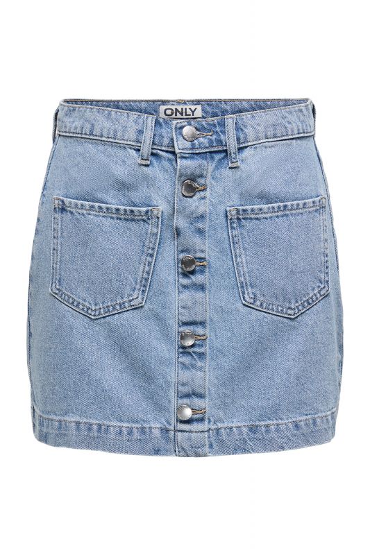 Denim skirt ONLY 15349035-Light-Blue