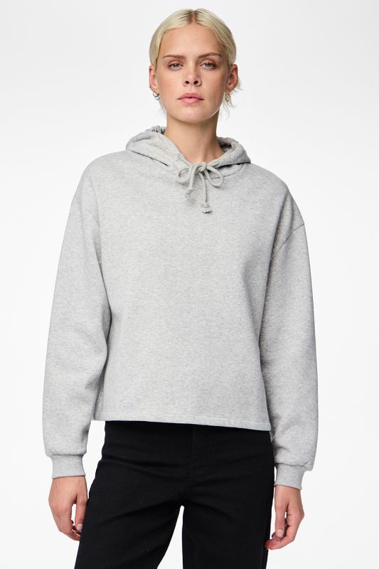 Hoodie PIECES 17113437-Light-Grey