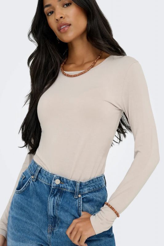 Long-sleeve T-shirt JACQUELINE DE YONG 15272092-Chateau-Gray