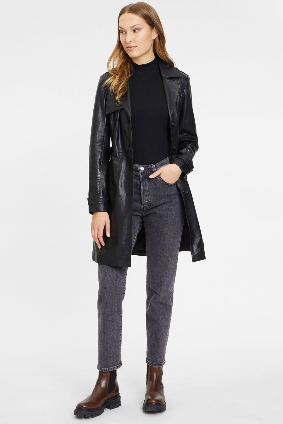 Nahkatakki GIPSY 1102-0001-black