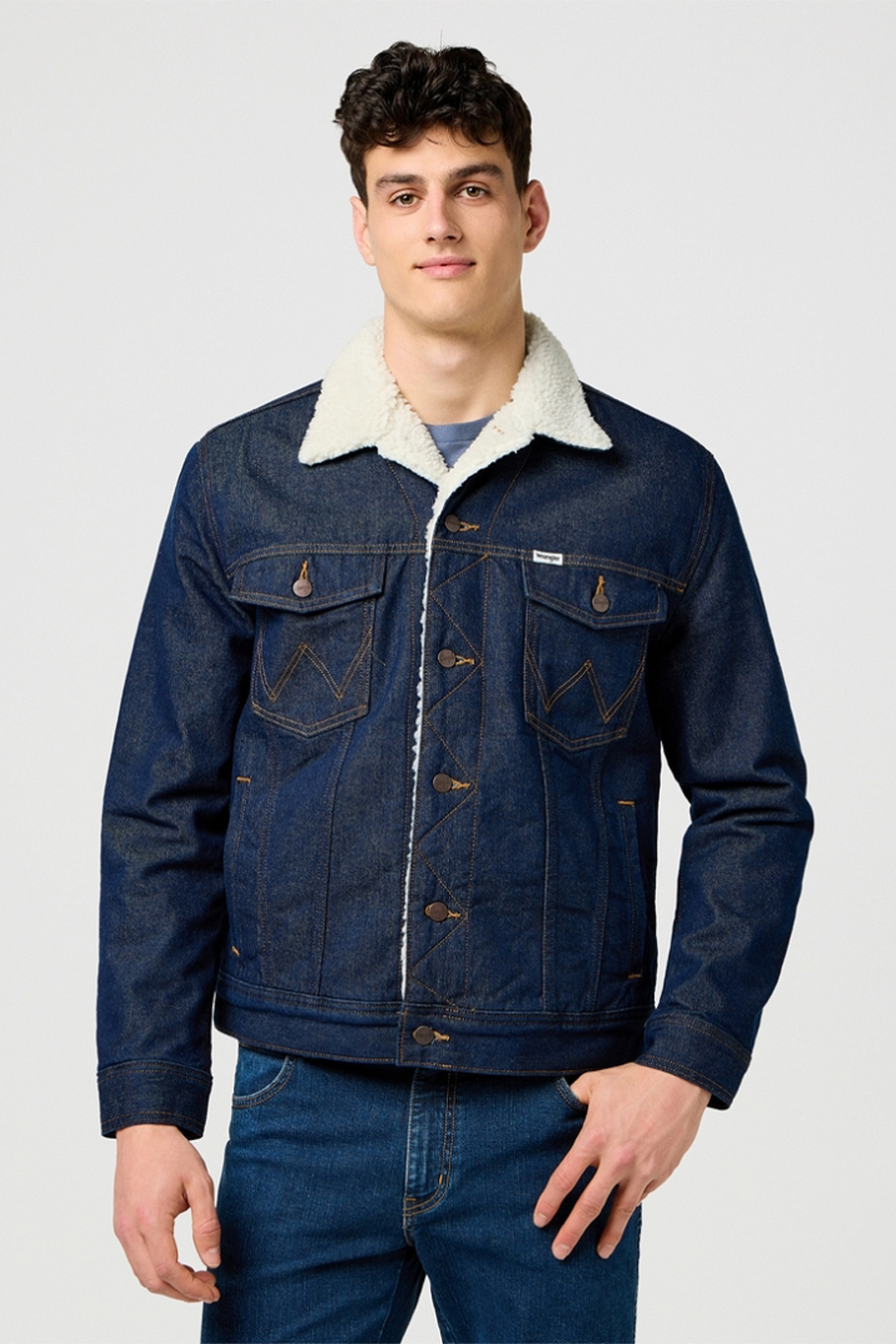 Denim-takki vuorilla WRANGLER 112371364