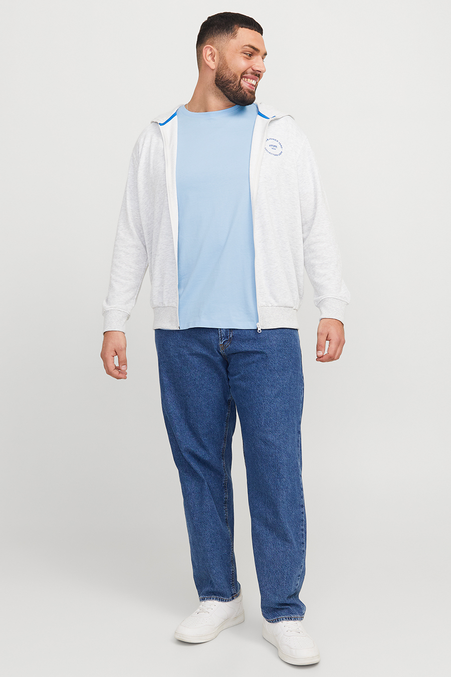 T-paita JACK & JONES 12253778-Chambray-Blue