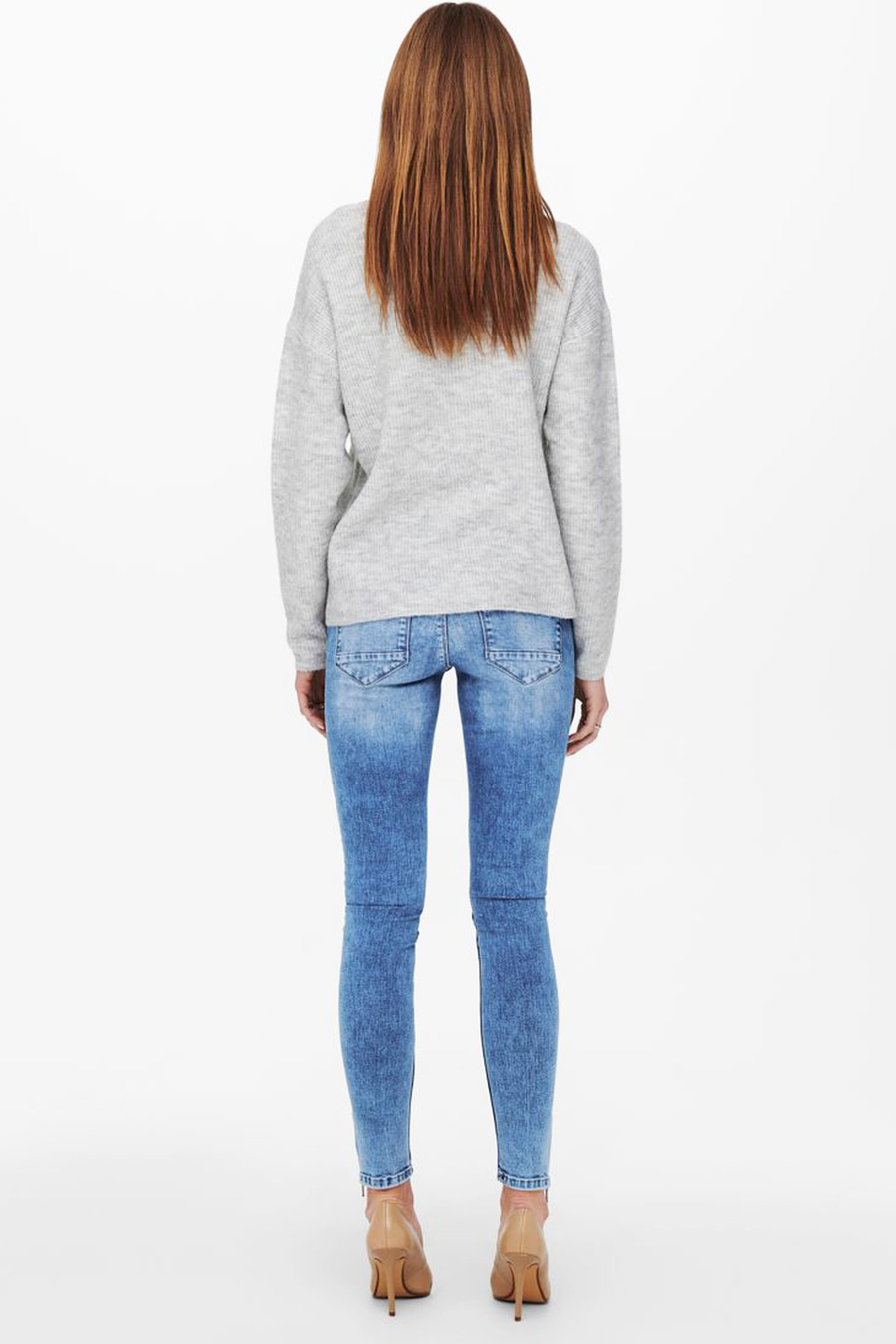 Villapaita ONLY 15204588-L-Grey-Melange