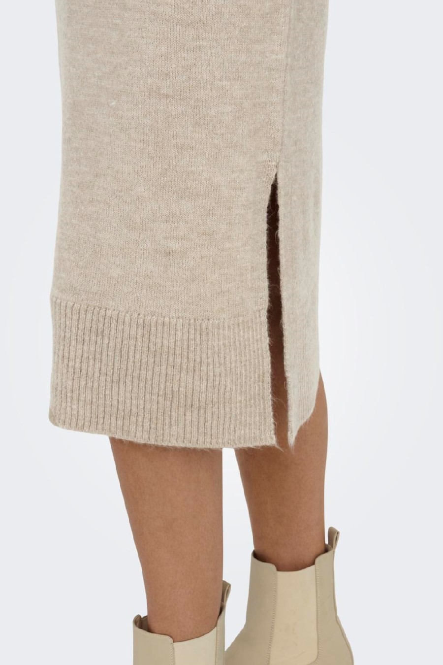 Neulottu mekko ONLY 15214595-Pumice-Stone