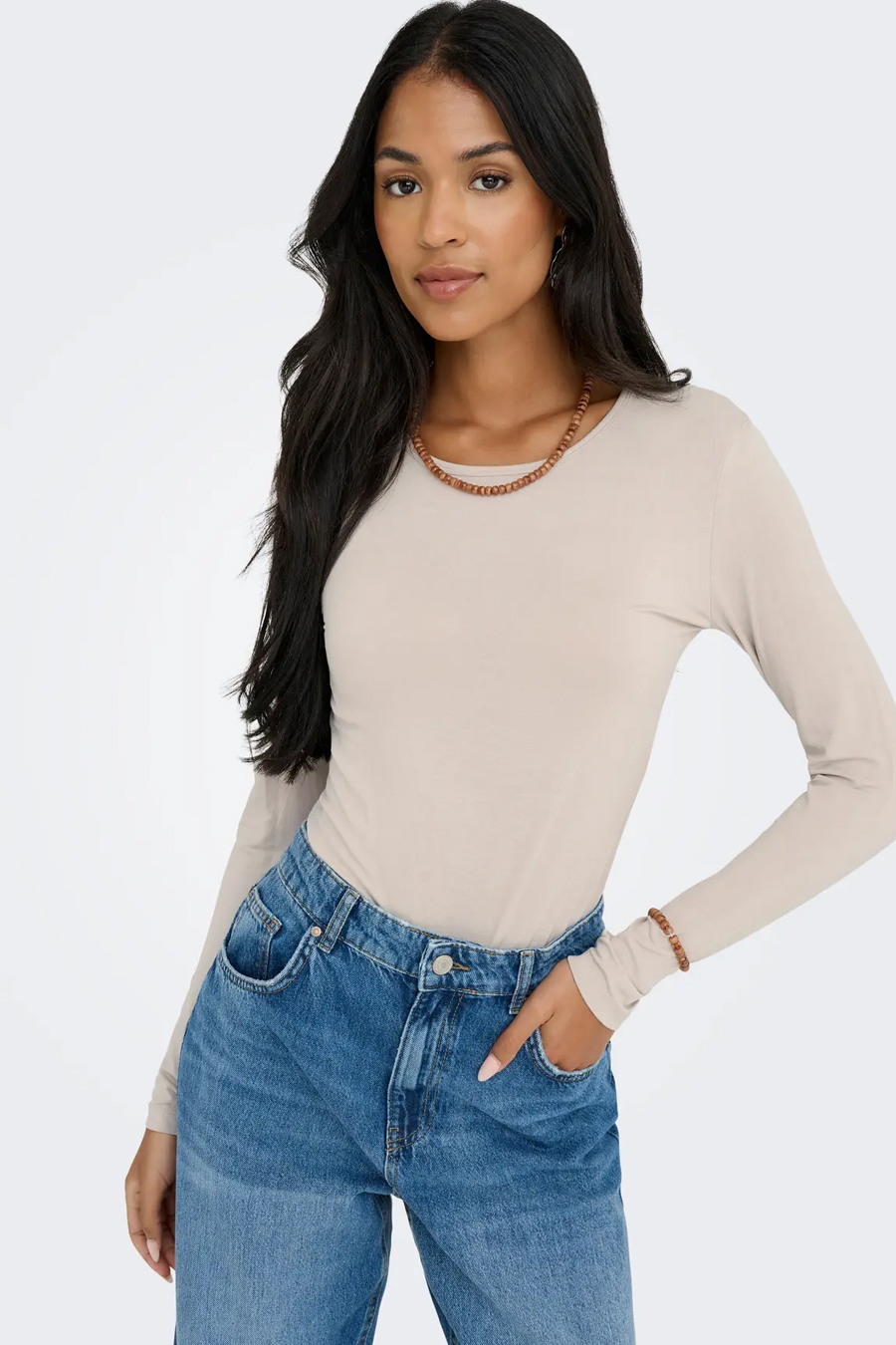 Pitkähihainen T-paita JACQUELINE DE YONG 15272092-Chateau-Gray