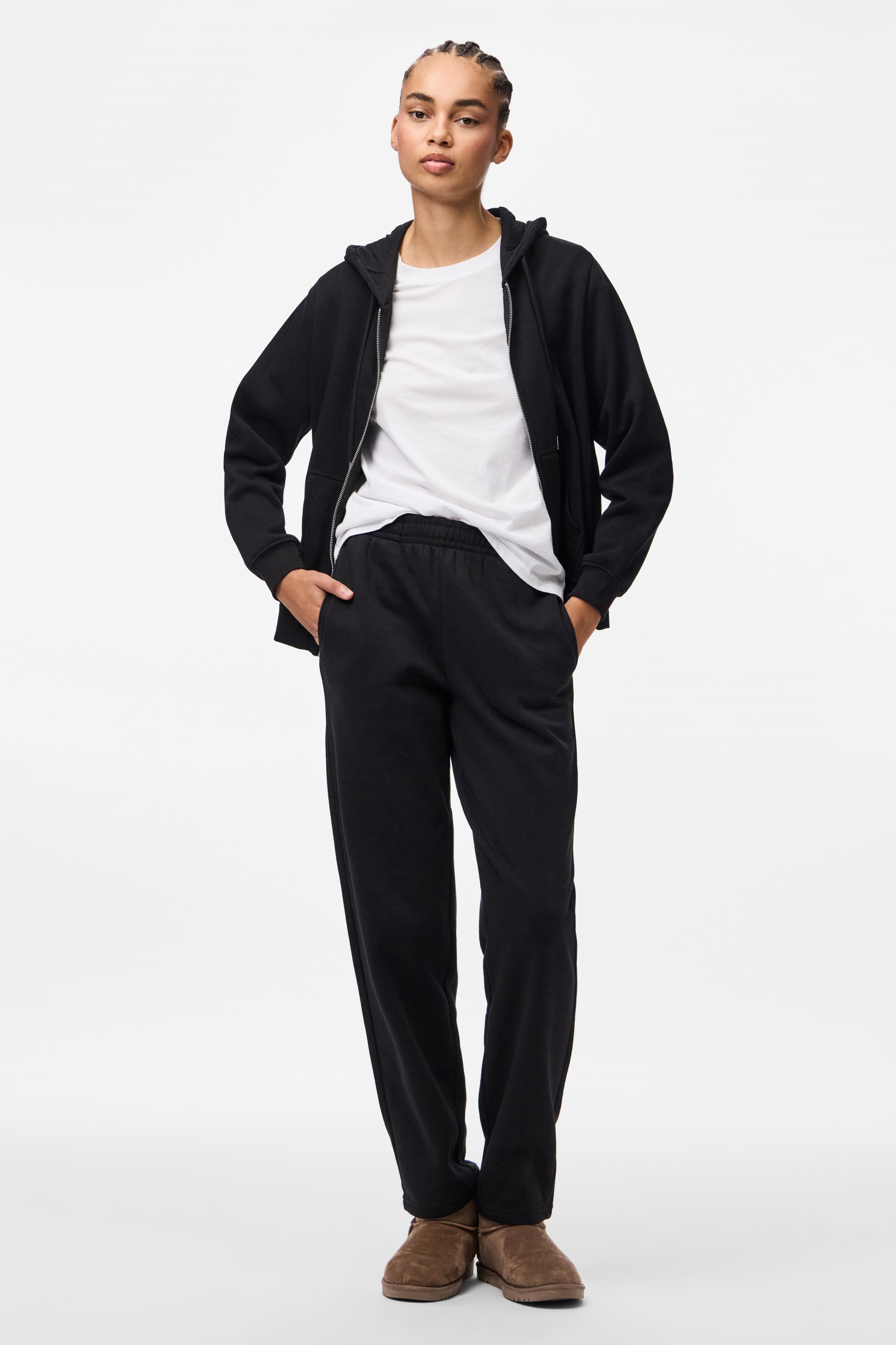 Kangashousut PIECES 17156301-Black