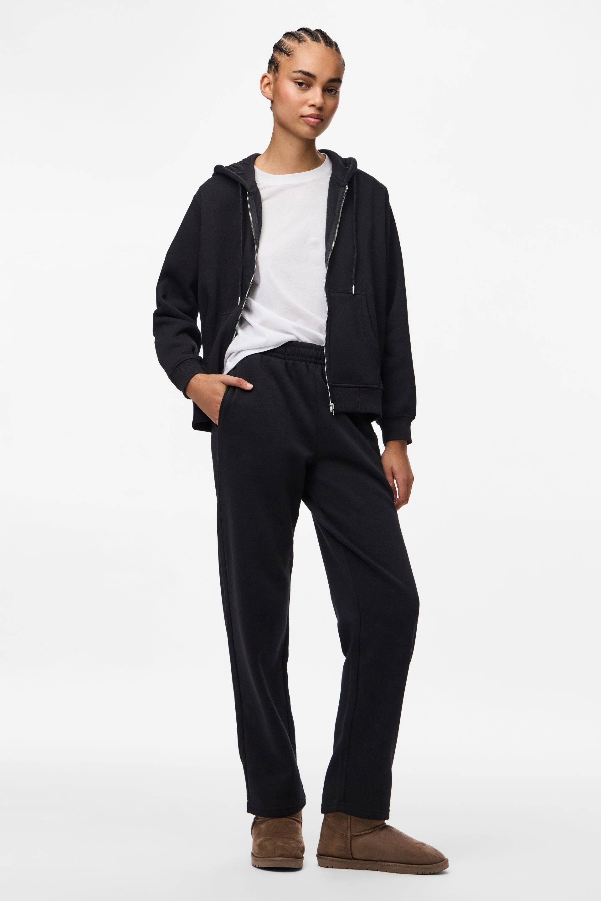 Kangashousut PIECES 17156301-Black