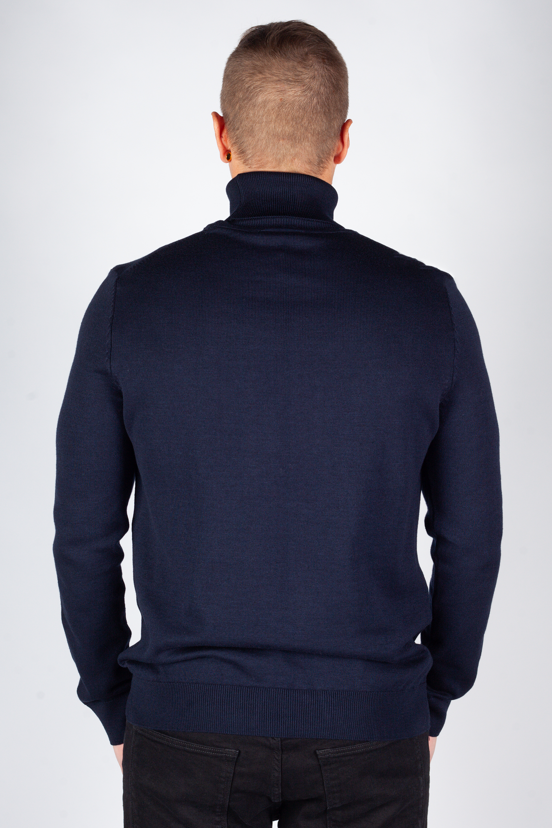 Korkea kaulus villapaita MCL 18912-LACIVERT