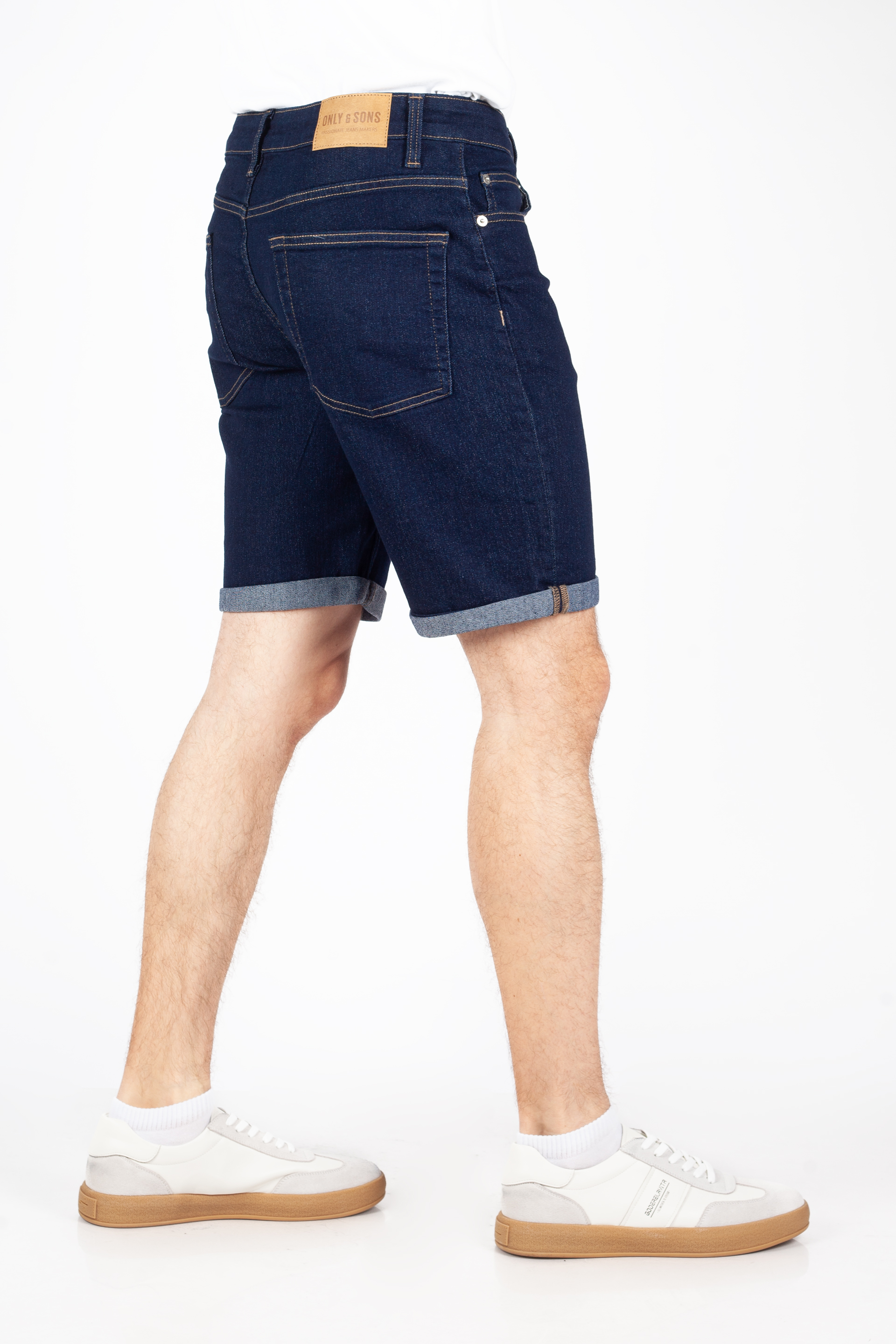 Farkkushortsit ONLY & SONS 22032925-Dark-Blue