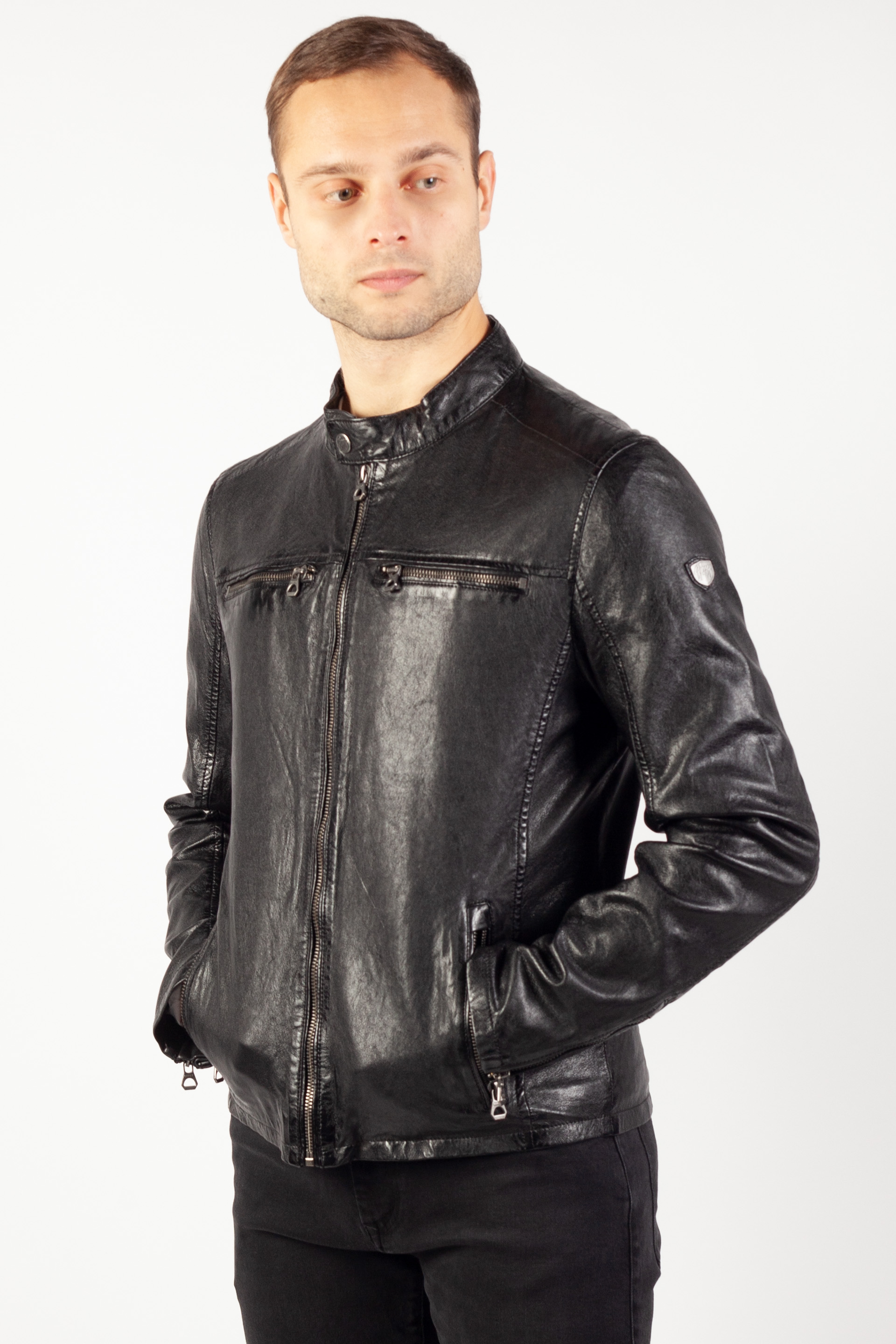 Nahkatakki GIPSY GMJon-LGOV-black