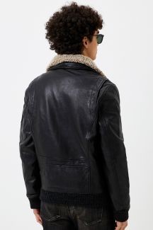 Vuorilla varustettu nahkatakki GIPSY 1201-0466-Black