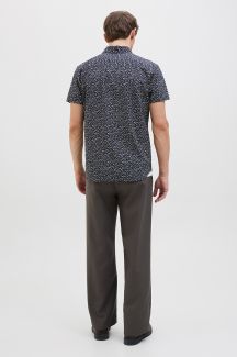 Pellava paita JACK & JONES 12274951-Night-Sky