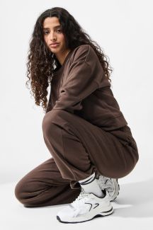 Kangashousut PIECES 17156301-Hot-Fudge