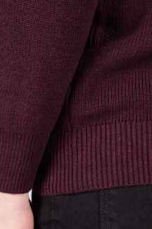 Korkea kaulus villapaita MCL 33811-BORDO-MELANJ