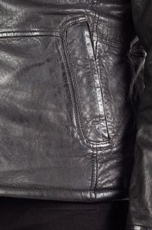 Vuorilla varustettu nahkatakki DEERCRAFT 3701-0144-black-beige