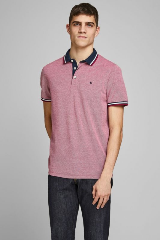 Polo paita JACK & JONES 12136668-Rio-Red
