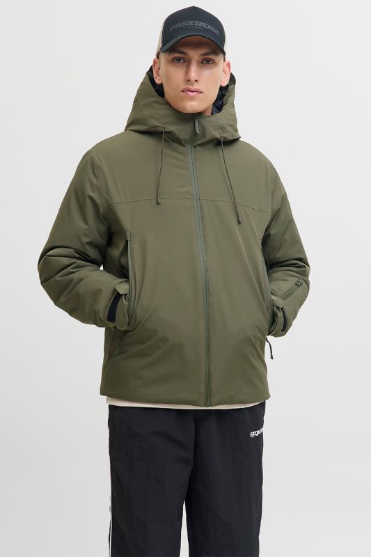 Talvitakki JACK & JONES 12283166-Grape-Leaf