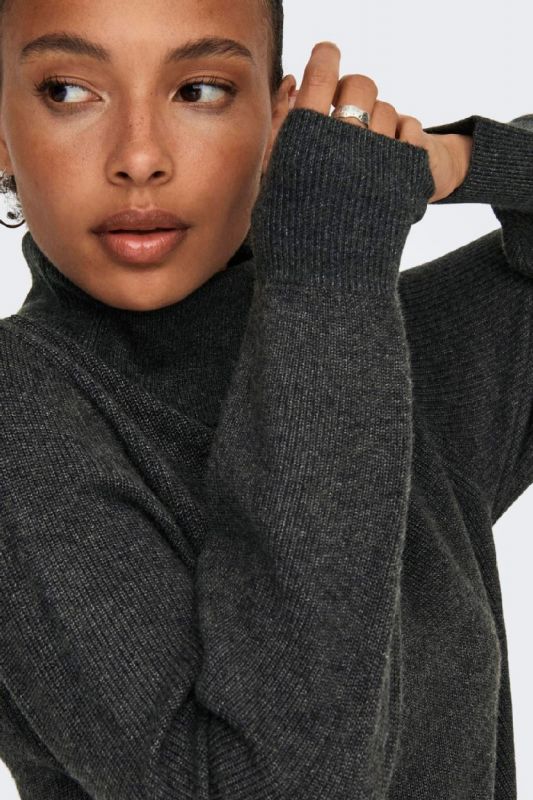 Neulottu mekko ONLY 15309197-DG-Melange