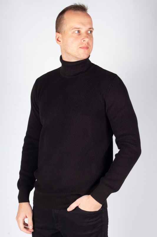 Korkea kaulus villapaita MCL 33811-SIYAH