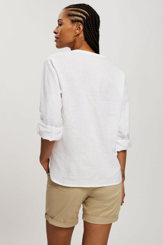 Pellava paita CROSS JEANS 75434-008