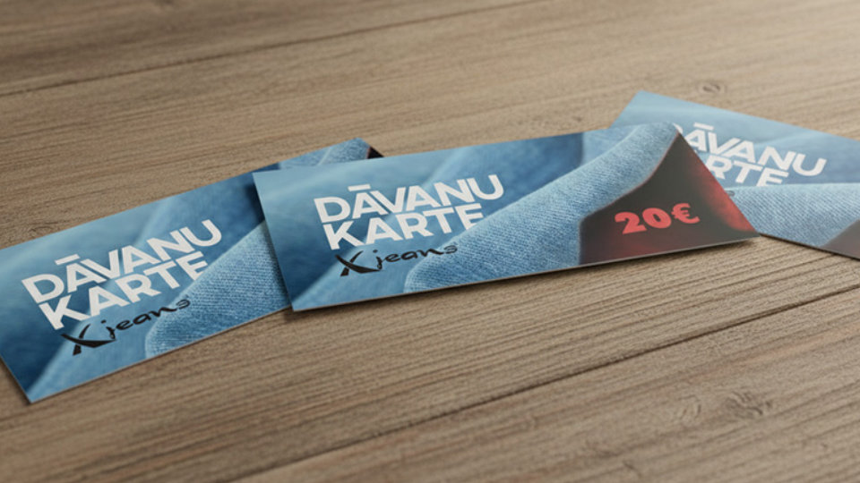 Xjeans dāvanu kartes