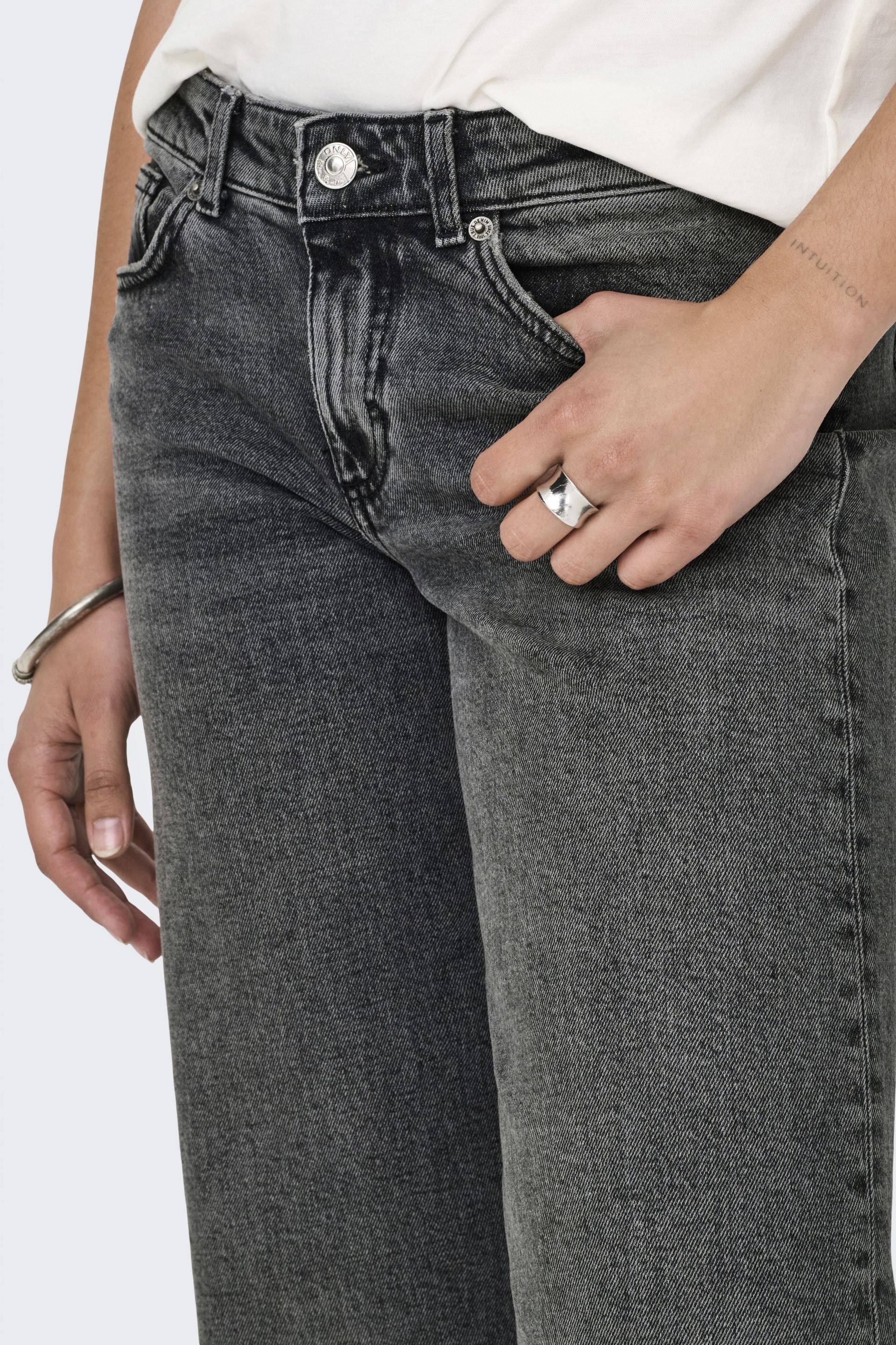 Džinsai ONLY 15338012-Dark-Grey