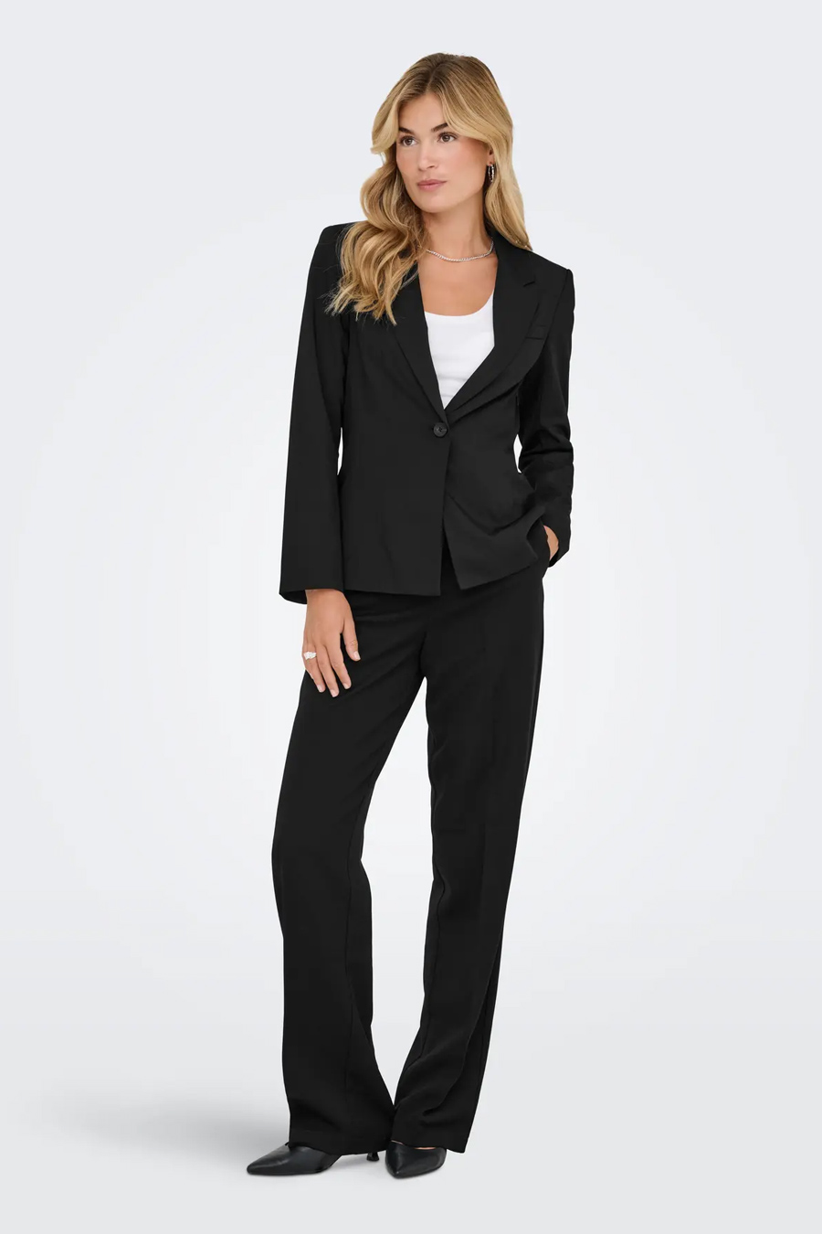 Medžiaginės kelnės ONLY 15318089-Black