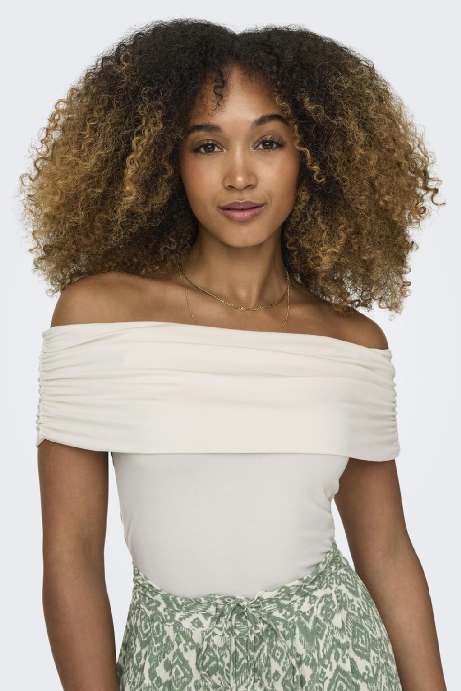 Marškinėliai be rankovių ONLY 15338616-Cloud-Dancer