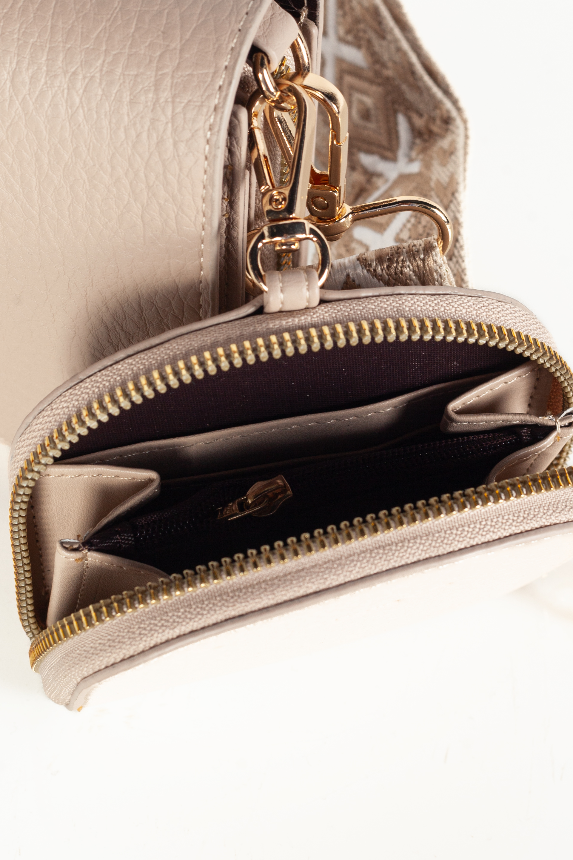 Rankinė per petį FLORA&CO F5008-BEIGE-TAUPE