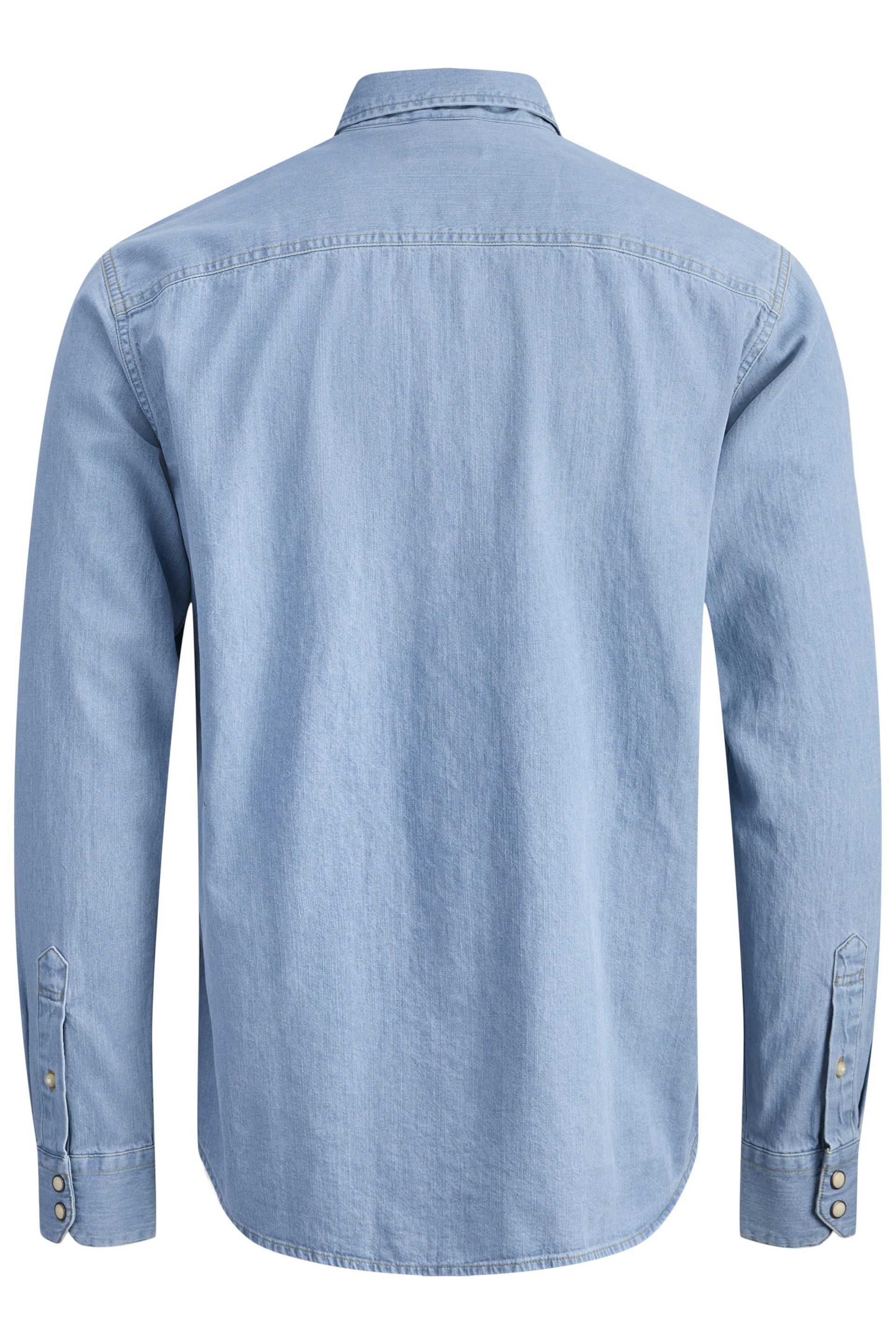 Džinsiniai marškiniai JACK & JONES 12138115-Light-Blue