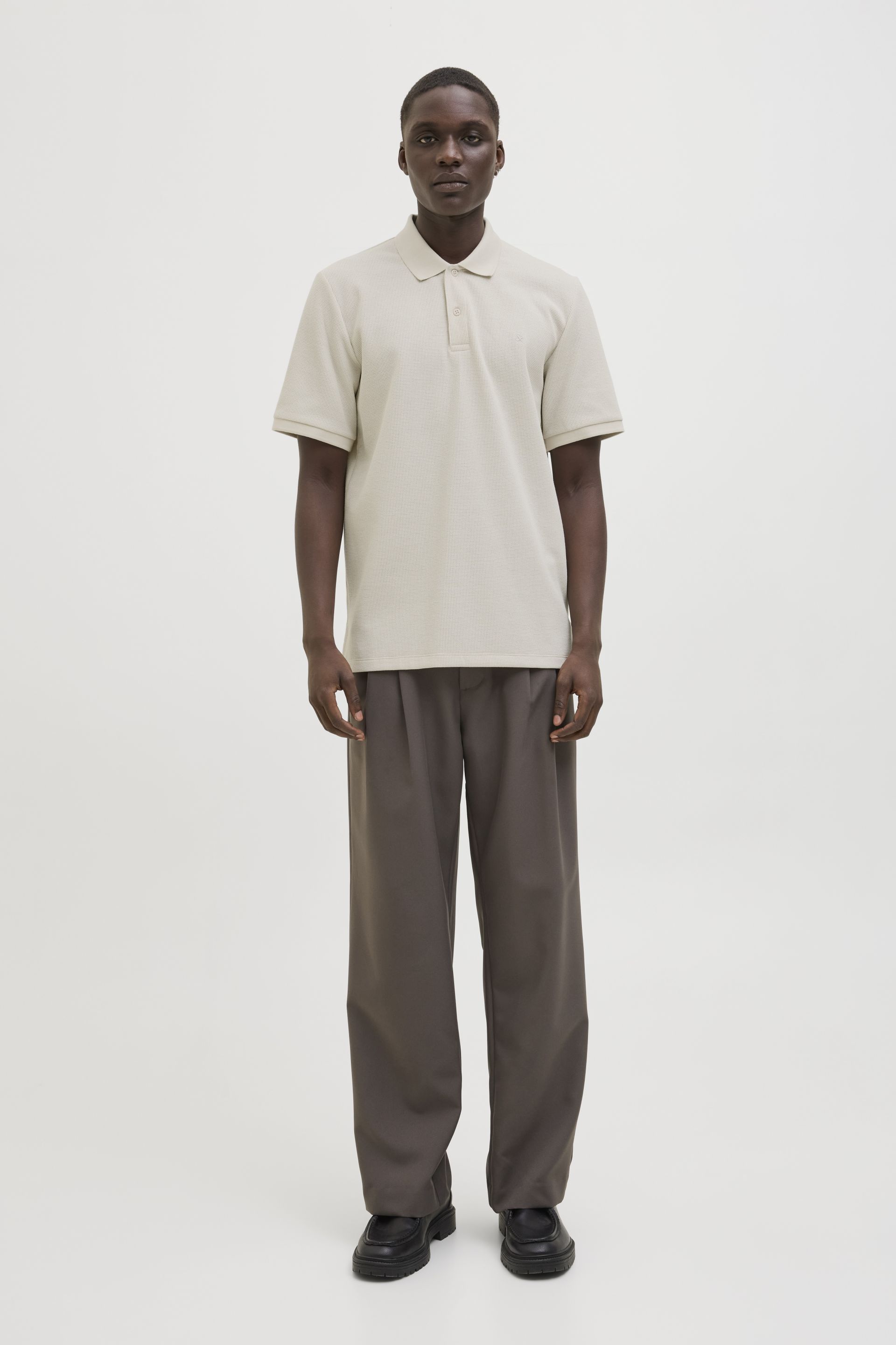 Polo marškinėliai JACK & JONES 12268130-Moonbeam