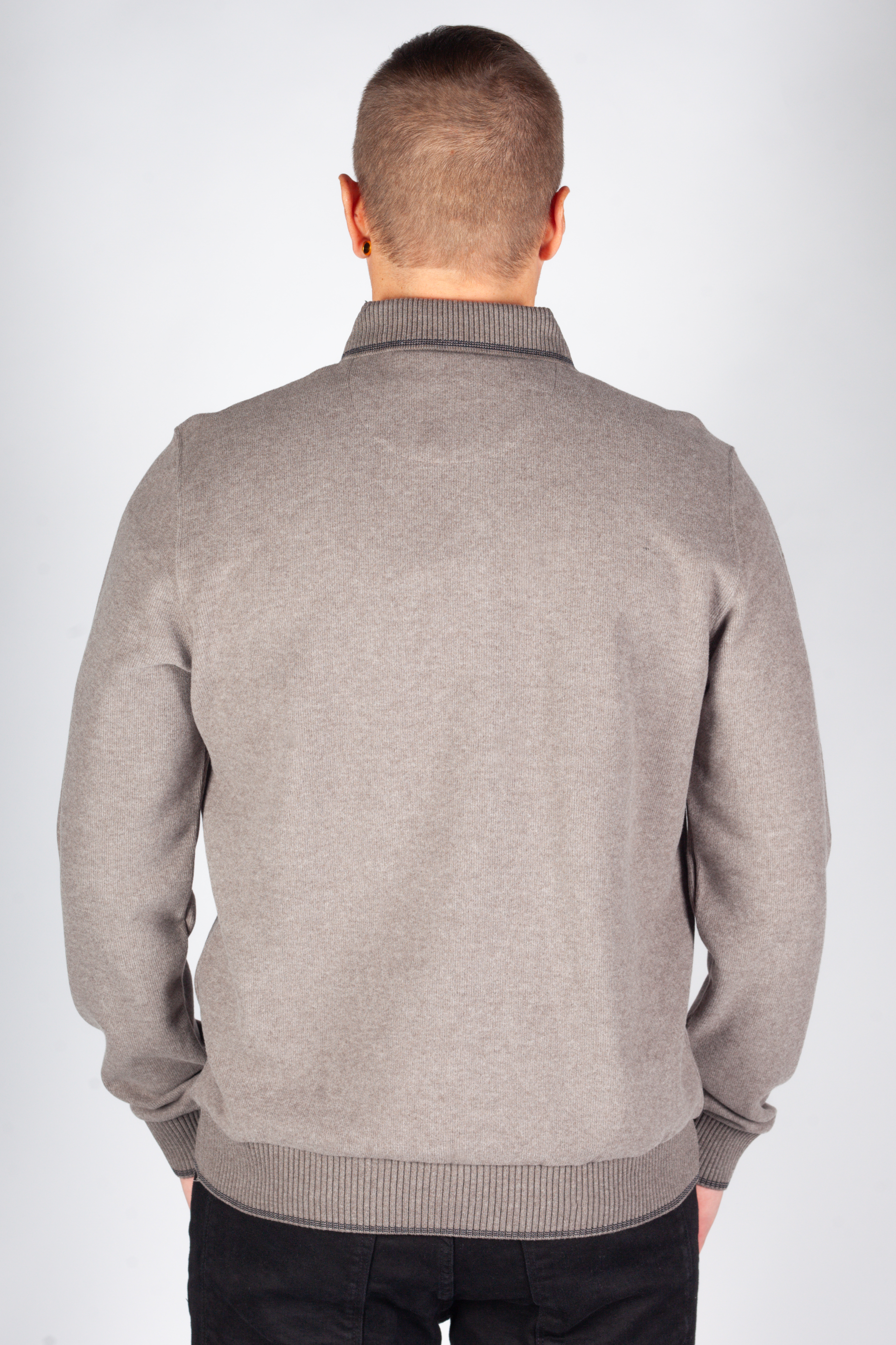 Polo marškinėliai MCL 39848-KAHVE-MELANJ