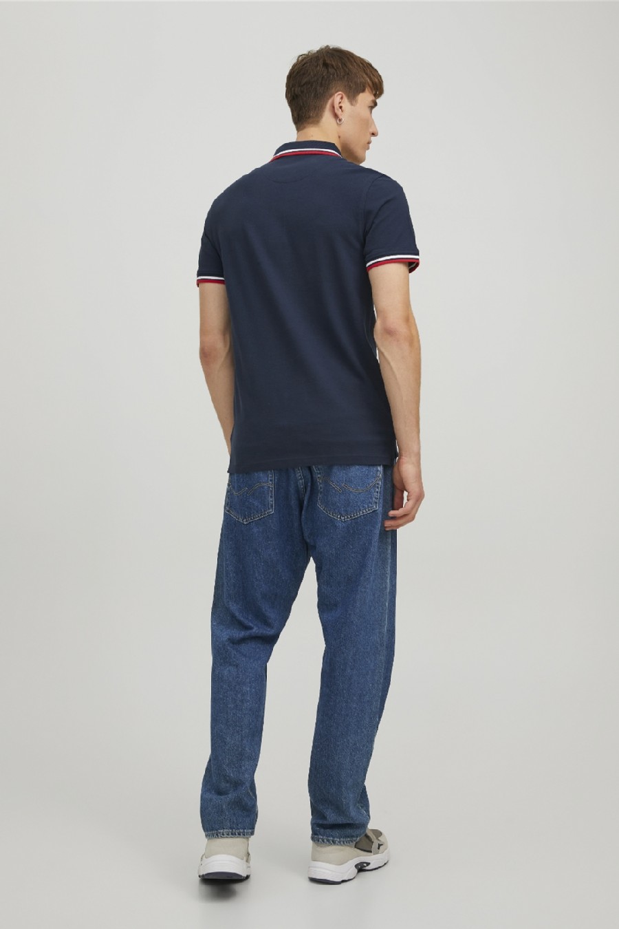 Polo marškinėliai JACK & JONES 12136668-Navy