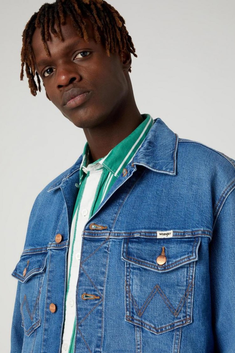 Džinsinė striukė WRANGLER W459DNY96