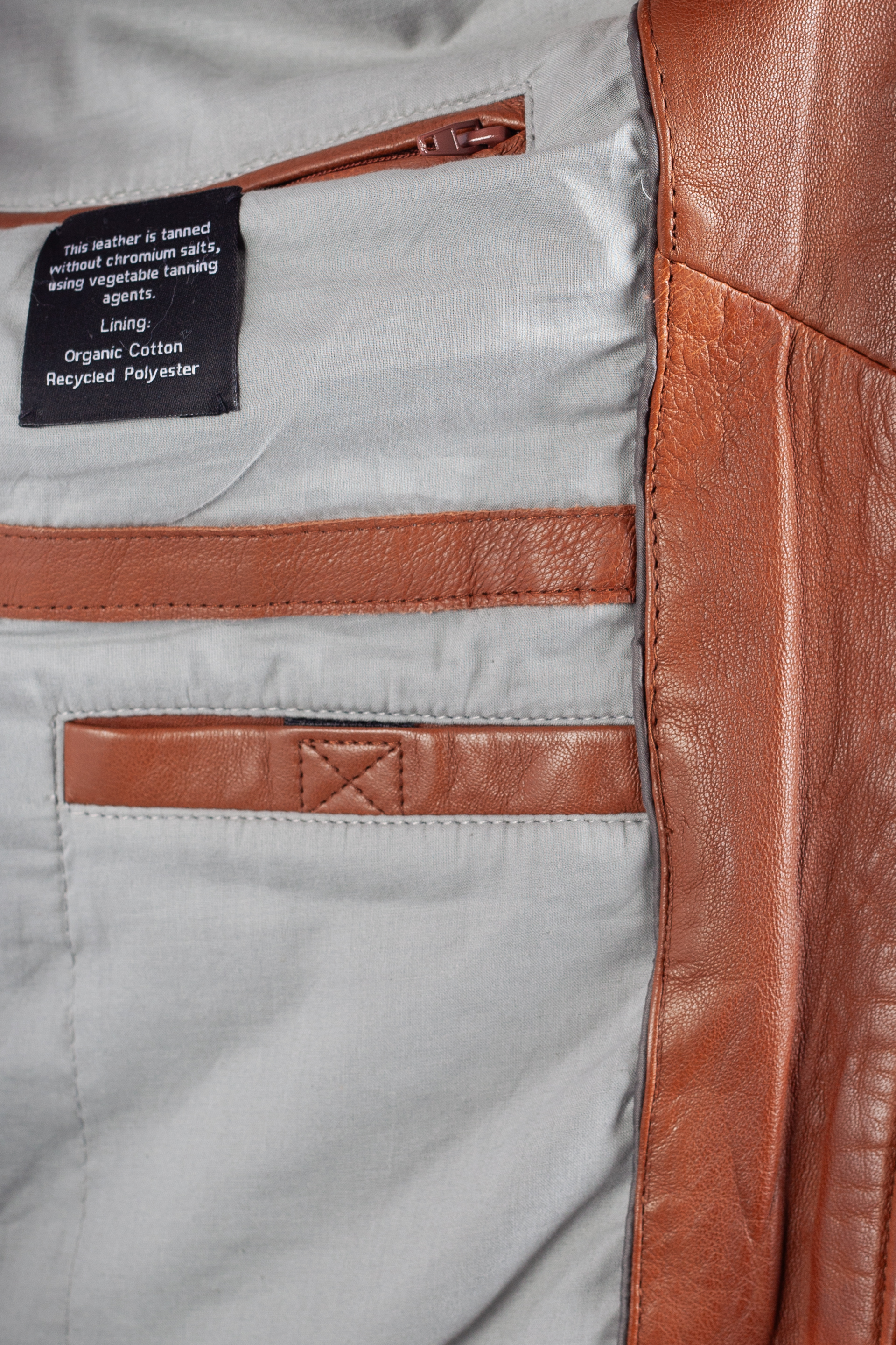 Odinė striukė DEERCRAFT 3701-0126-cognac