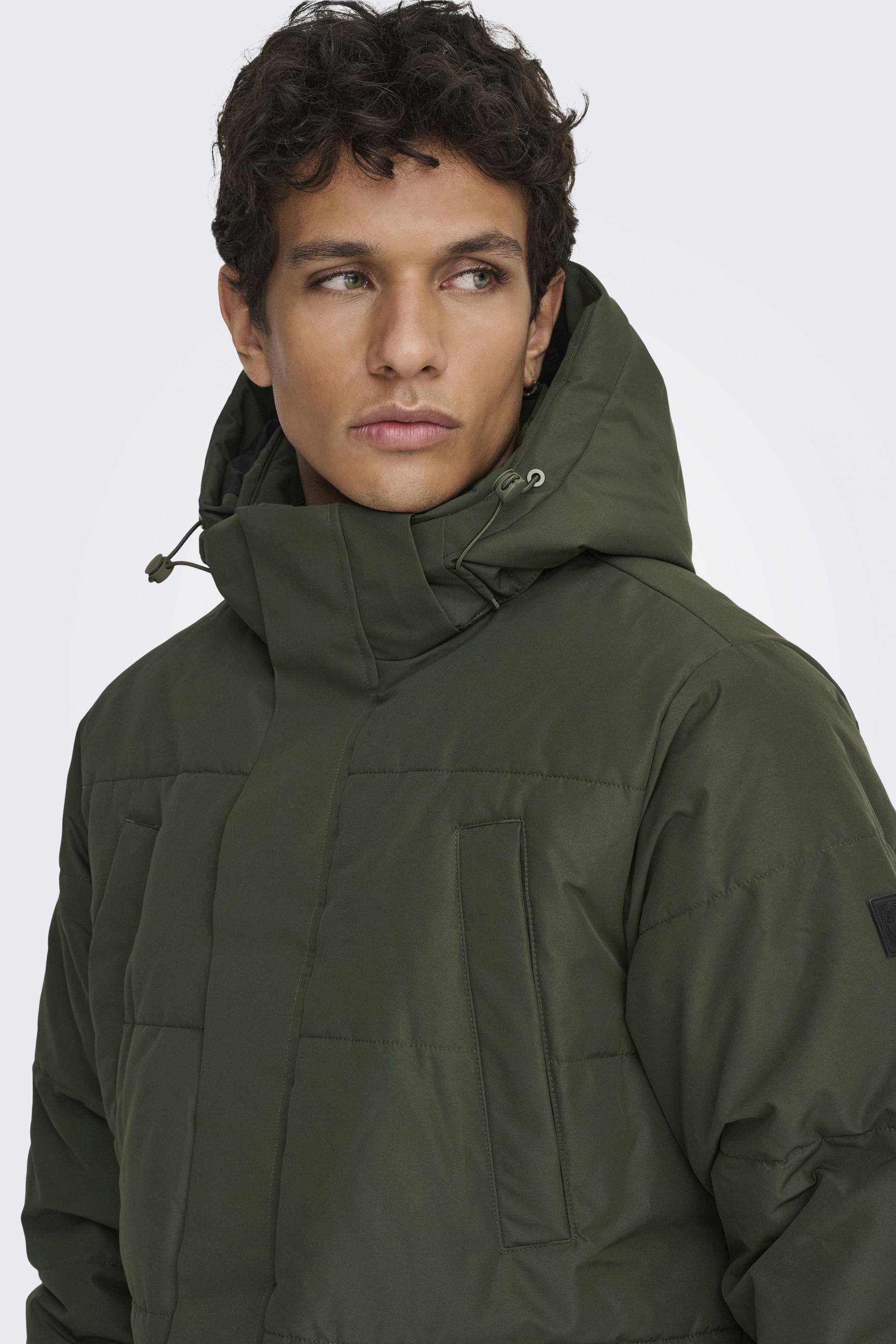 Žieminė striukė ONLY & SONS 22036983-Forest-Night