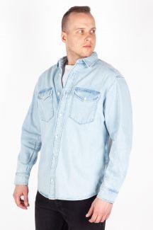 Džinsiniai marškiniai JACK & JONES 12275137-Light-Blue