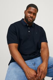 Polo marškinėliai JACK & JONES 12143859-Dark-Navy