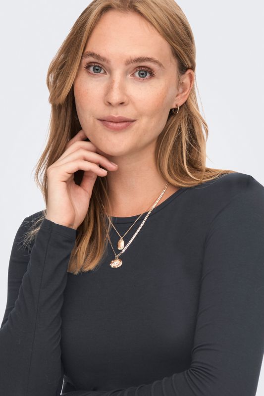 Marškinėliai ilg. rankovėmis JACQUELINE DE YONG 15272092-Black