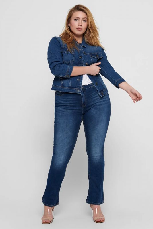 Džinsinė striukė ONLY CARMAKOMA 15224741-Medium-Blue