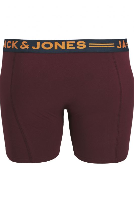 Bokserio šortai JACK & JONES 12147592-Burgundy
