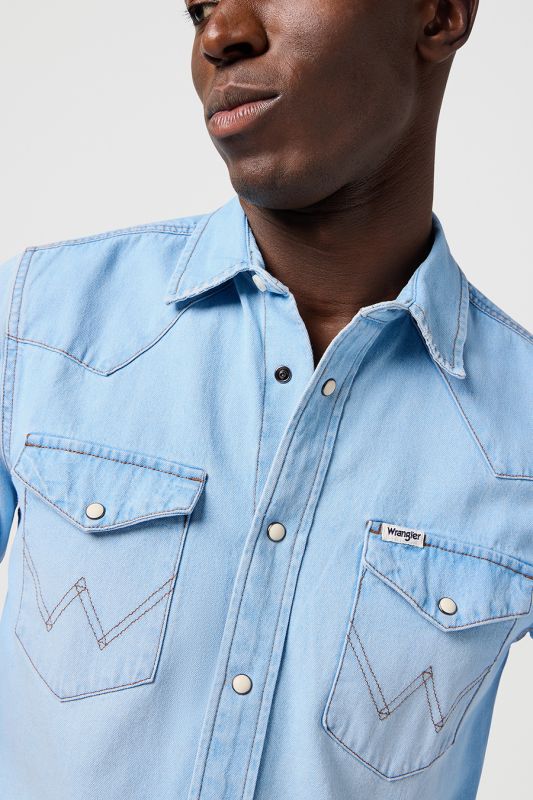 Džinsiniai marškiniai WRANGLER 112362745