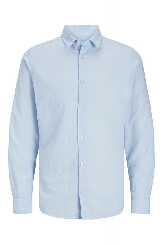 Lininiai marškiniai JACK & JONES 12269089-Chambray-Blue