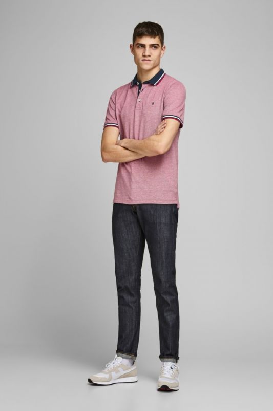Polo marškinėliai JACK & JONES 12136668-Rio-Red