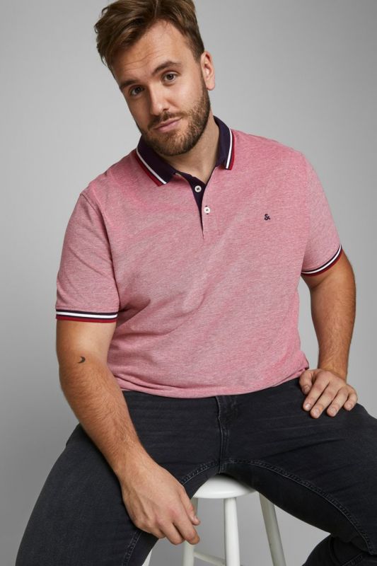 Polo marškinėliai JACK & JONES 12143859-Rio-Red-PS