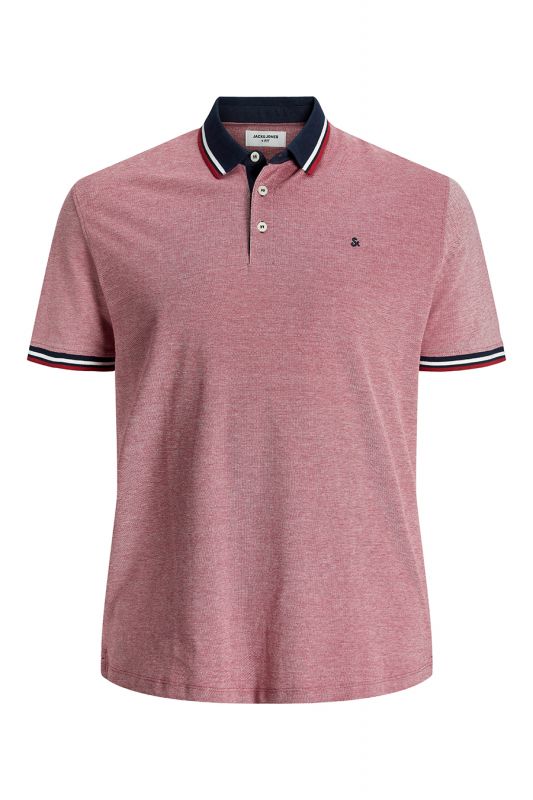Polo marškinėliai JACK & JONES 12143859-Rio-Red-PS